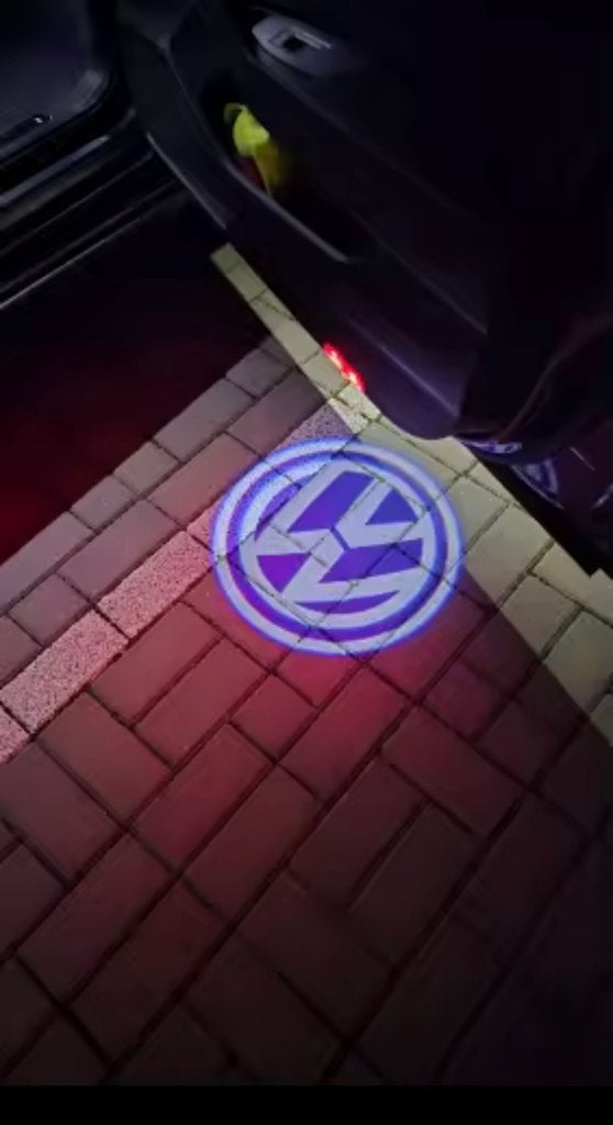 VW LED deurverlichting logo Golf  Passat GTI Touareg Jetta, Ophalen of Verzenden