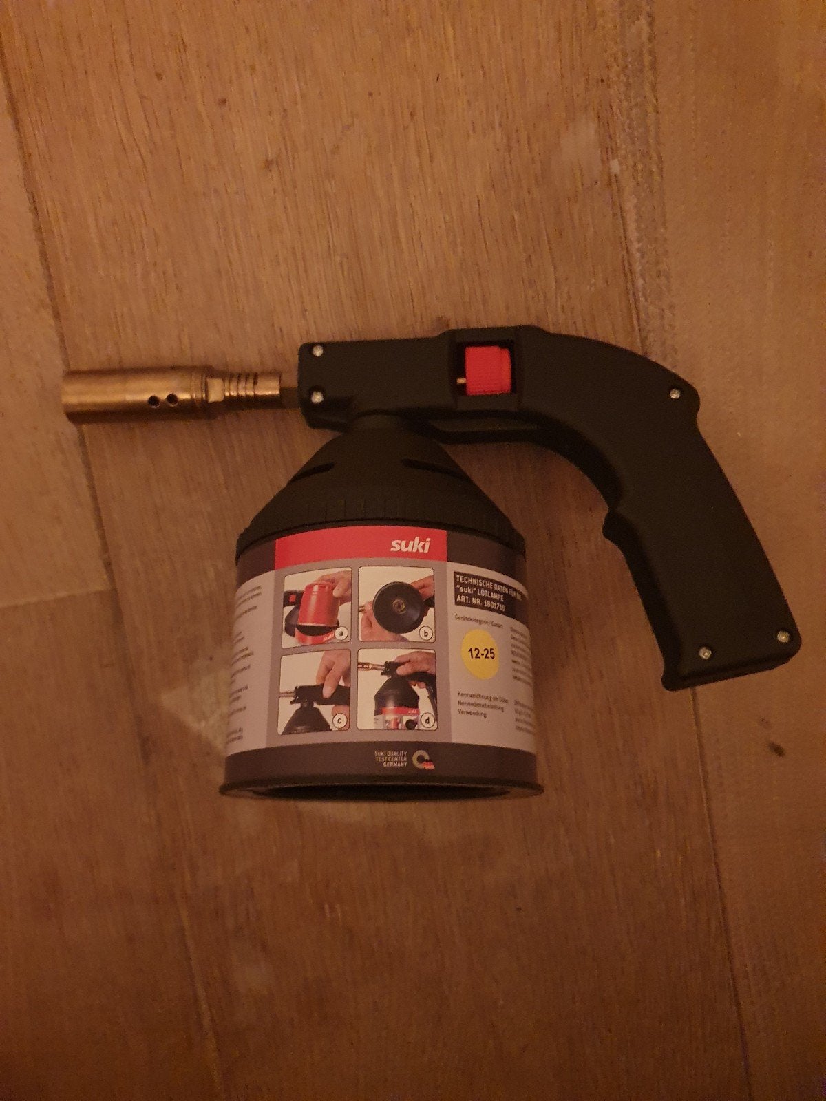 Suki Gasbrander met Gas Stop en Lekkagebegrenzer, Doe-het-zelf en Verbouw, Ophalen of Verzenden, Gebruikt, Overige typen, Overige merken