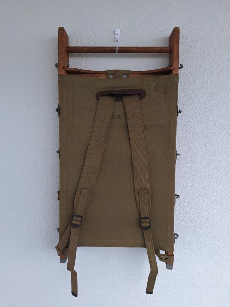 Zeldzame Gave WW2 Yukon Indian USA Rugzak Backboard Rugpak, Verzamelen, Militaria | Algemeen, Ophalen of Verzenden, Landmacht