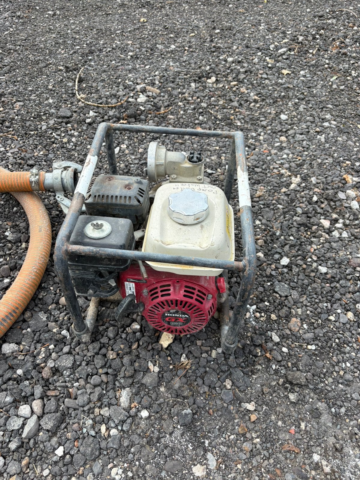 Honda gx 120 waterpomp met slangen, Ophalen, Gebruikt, Benzinemotor, 1800 rpm of meer
