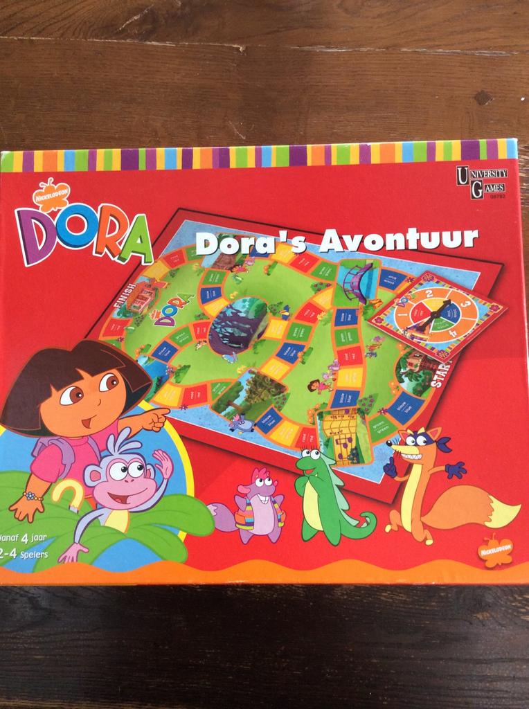 Dora s avonturen spel, Hobby en Vrije tijd, Gezelschapsspellen | Bordspellen, Ophalen of Verzenden, Zo goed als nieuw