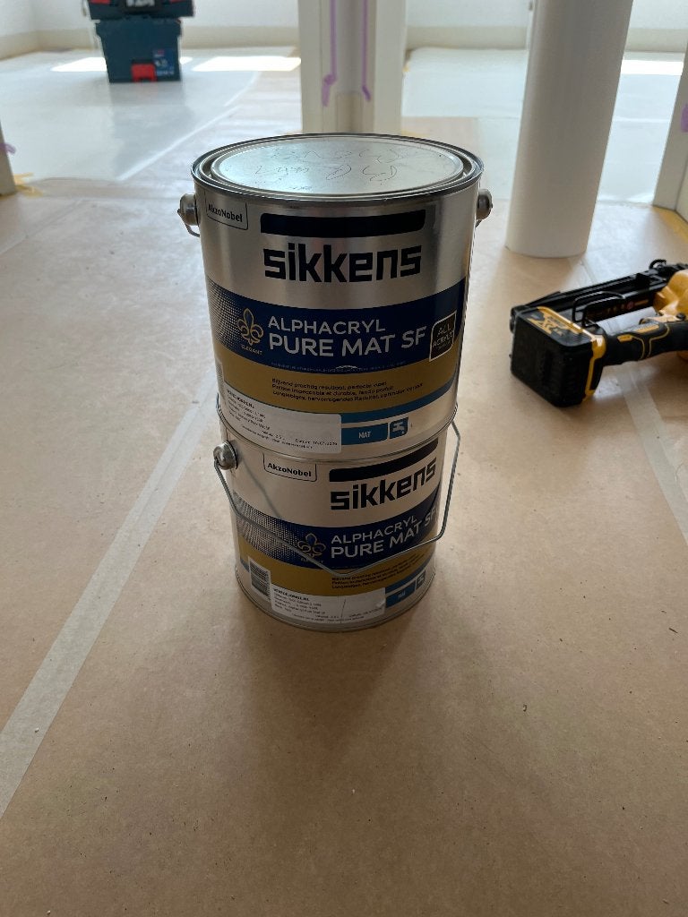 KOOPJE! Sikkens Alphacryl roodbruin 4,5 liter S4030-Y50R, Ophalen, Bruin, Nieuw, Verf