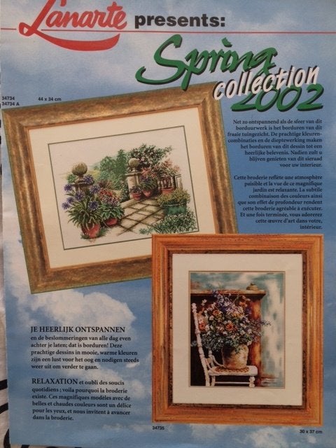 borduur folder Lanarte F 16 spring collection 2002, Ophalen of Verzenden, Nieuw, Handborduren, Overige typen