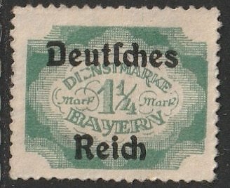 Rijk 1920 47 Dienst 1 1/4m opdruk, Ongebruikt, Ophalen of Verzenden, Overige periodes, Postfris