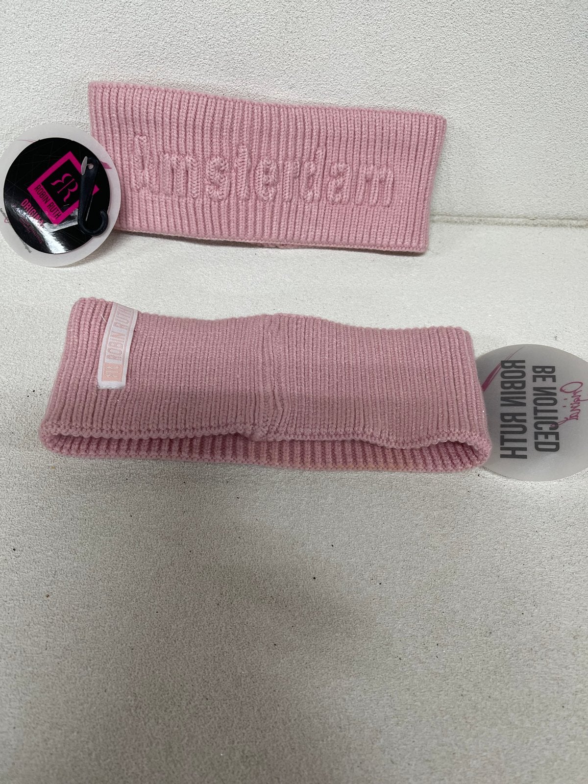 Roze Robin Ruth Oorwarmers met 'Amsterdam' opdruk, Verzenden, Nieuw, Muts