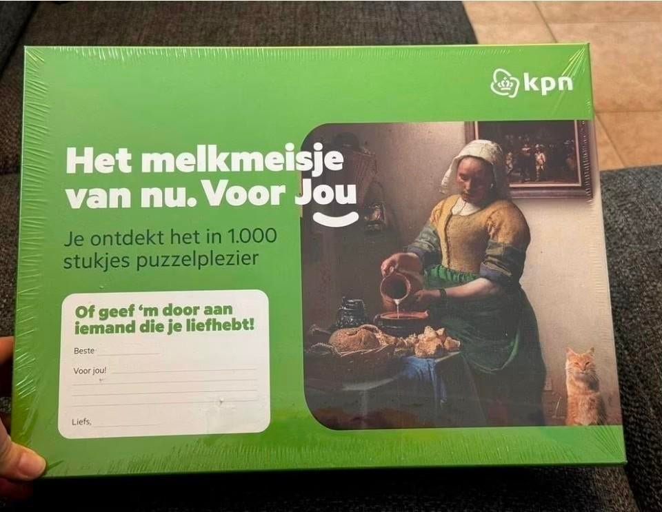 Melkmeisje puzzel nieuw, Ophalen of Verzenden, 500 t/m 1500 stukjes, Nieuw