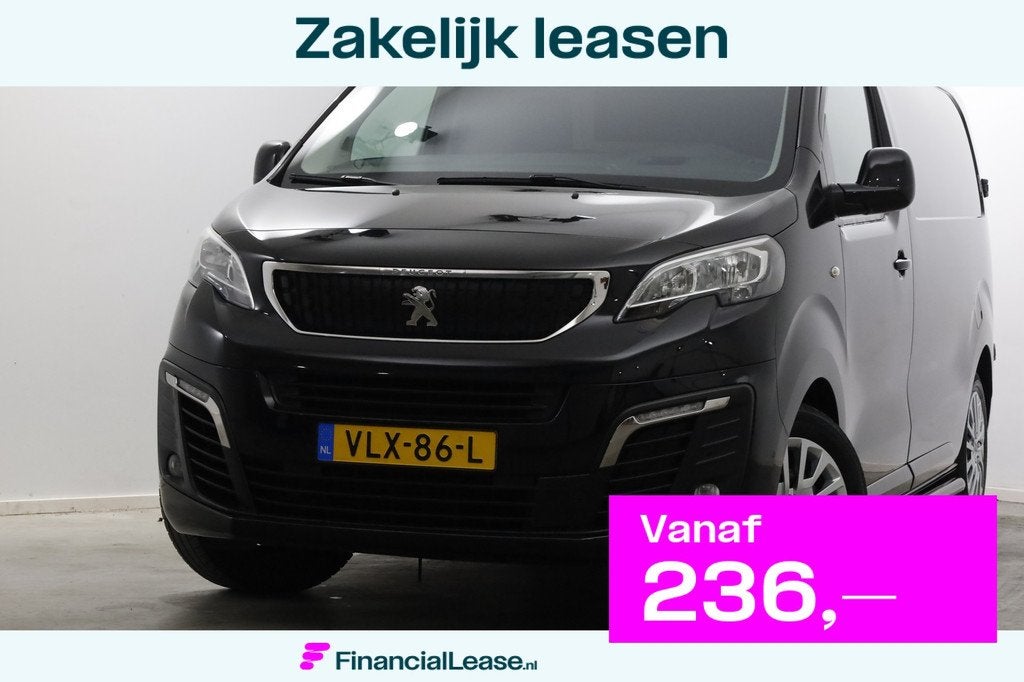 Peugeot Expert 2.0 BlueHDI 180pk Automaat M Premium HUD/Navi, Gebruikt, Euro 6, 4 cilinders, Zwart
