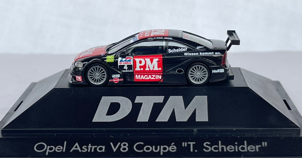 Herpa 037945 Opel Astra V8 Coupé DTM 2001 Timo Scheider, Ophalen of Verzenden, Zo goed als nieuw, Auto, Herpa