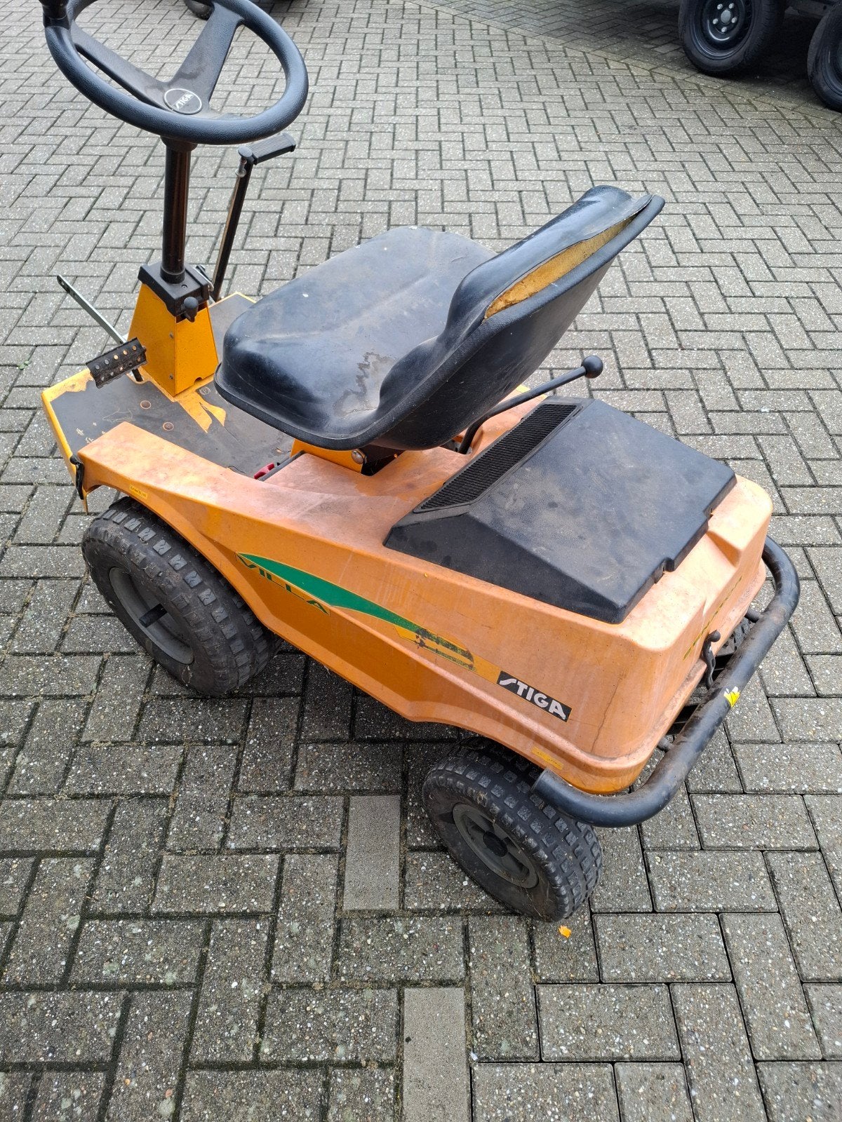 Stiga Zitmaaier voor onderdelen of handige Harry, Ophalen of Verzenden, Gebruikt, Stiga, Minder dan 90 cm