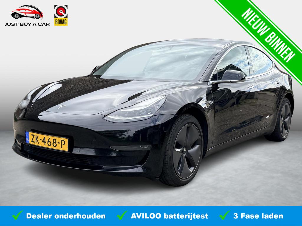 Tesla Model 3 Long Range AWD 75 kWh SoH Originele Tesla trek, Auto's, Tesla, Zwart, Met garantie (alle), Zwart, 351 pk