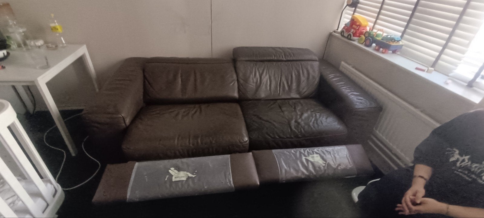 Luxe Natuzzi bank met relaxfunctie - Bezorging mogelijk, Gebruikt, 150 tot 200 cm, Tweepersoons, Ophalen of Verzenden