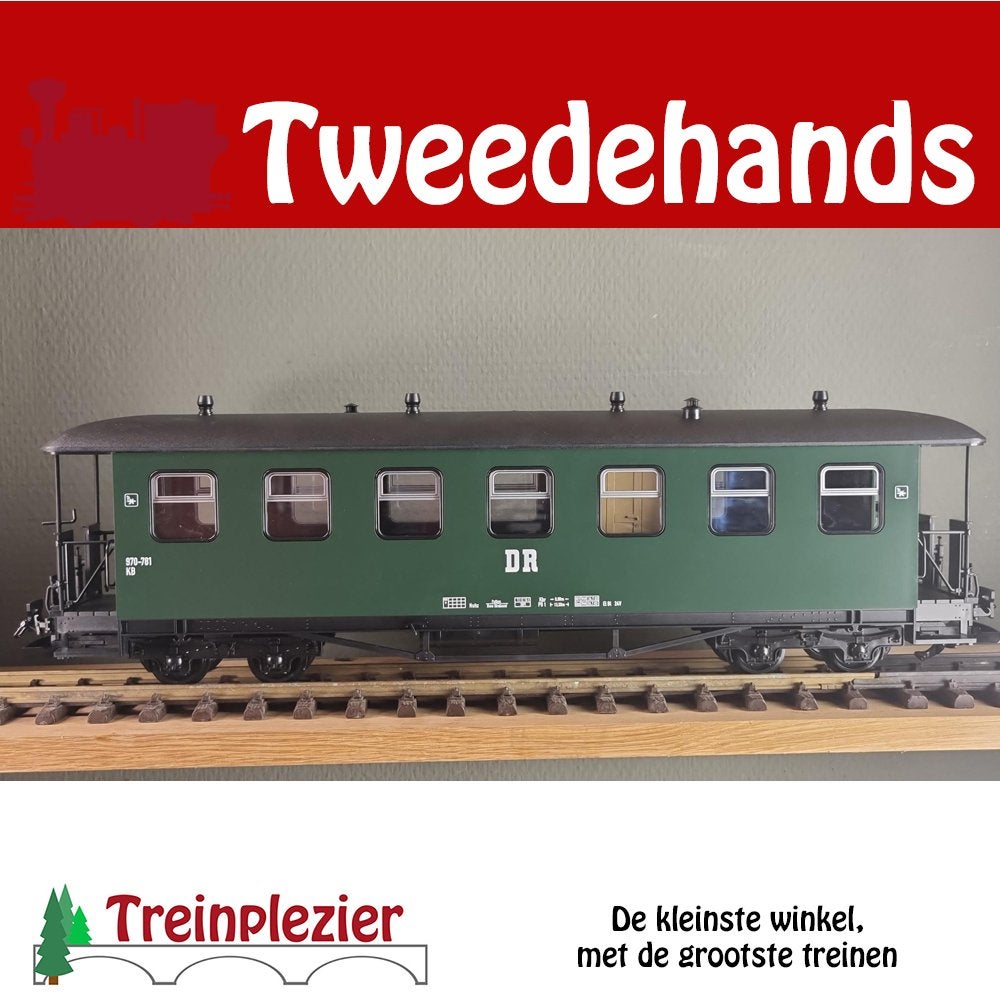 LGB 30350 G K.Sächs.Sts.E.B. Personenwagen 563K, Hobby en Vrije tijd, Niet ingevuld, Gelijkstroom, Niet ingevuld, Wagon