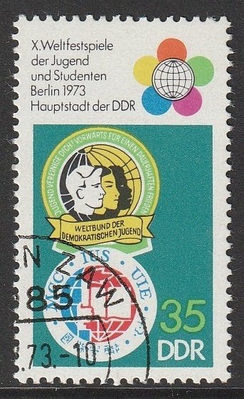 DDR 1973 1866 Emleem Studenten, Gest, Ophalen of Verzenden, DDR, Gestempeld