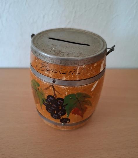 antieke spaarpot, Ophalen of Verzenden, Gebruikt, Metaal of Blik, Overige thema's