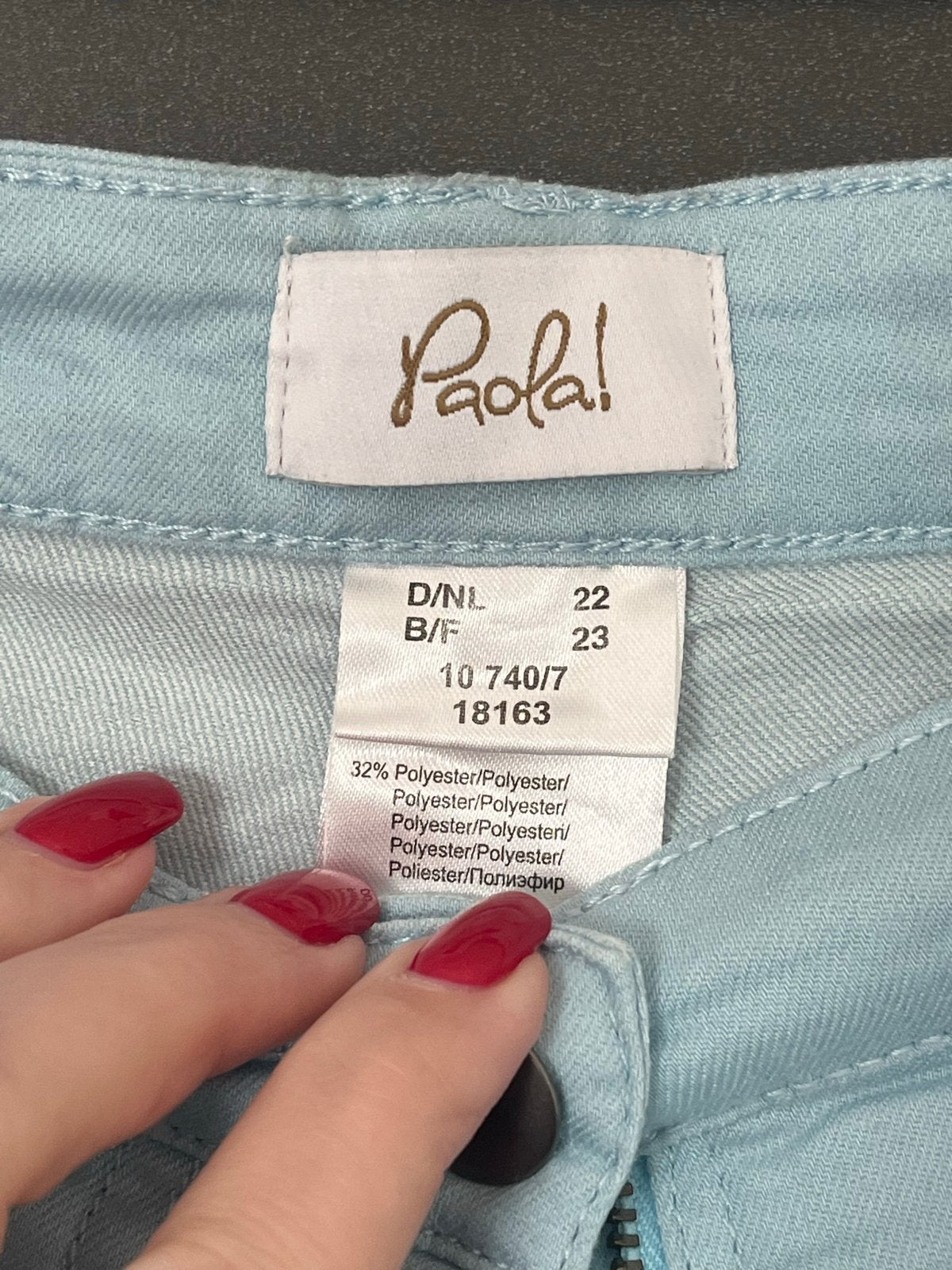 Paola! Lichtblauwe broek, maat 42/44 (L), Kleding | Dames, Blauw, Maat 42/44 (L), Ophalen of Verzenden, Zo goed als nieuw