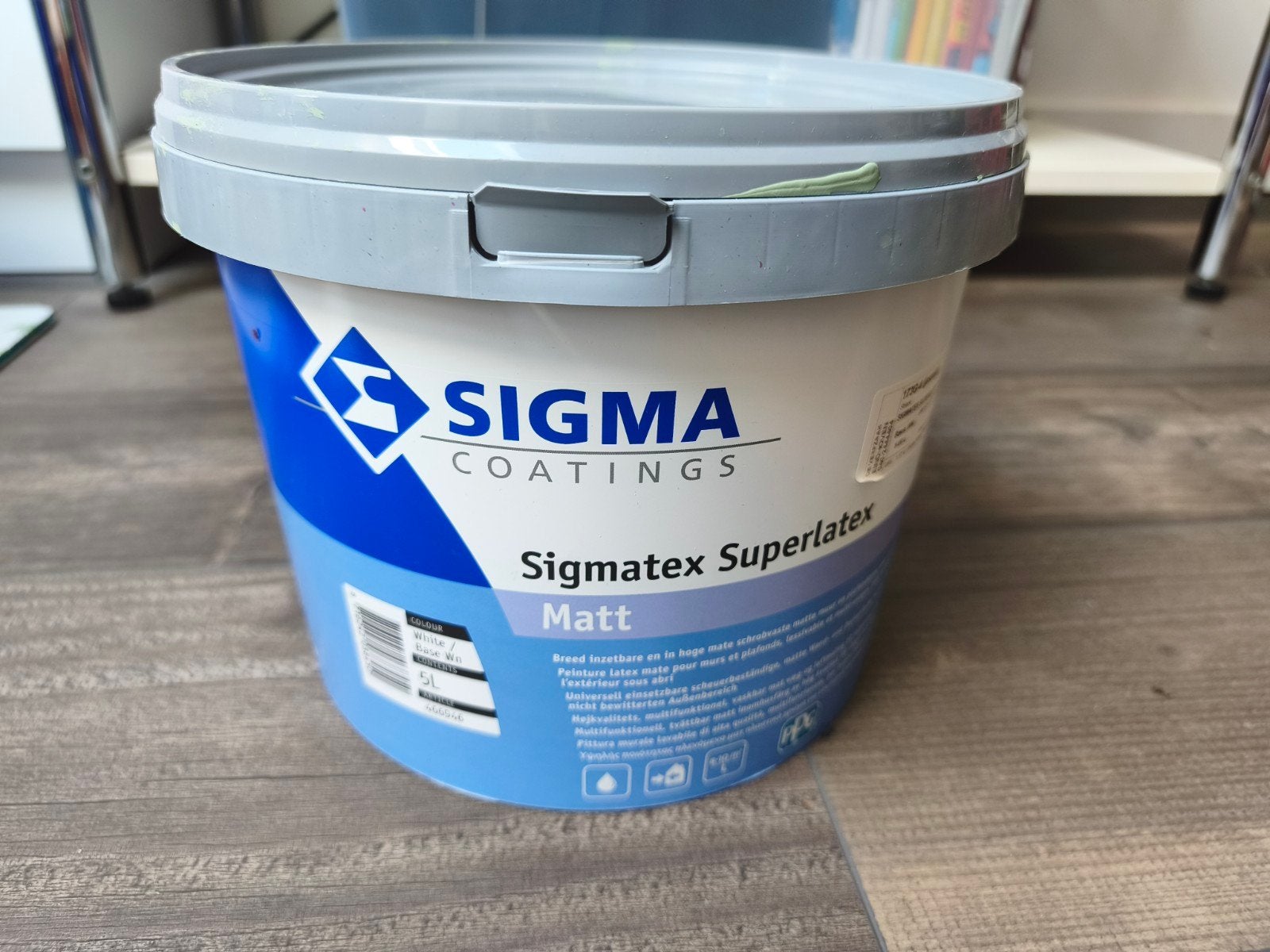 Sigmatex Superatex lichtgroen (jasmijn) ~3L, Minder dan 5 liter, Ophalen, Groen, Verf