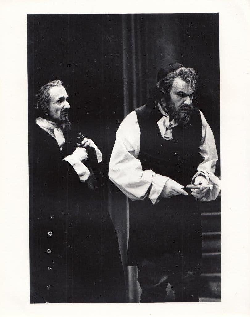 Nobby Clark foto The Old Vic -Merchant of Venice 1980, Ophalen of Verzenden, Foto, Fotografie