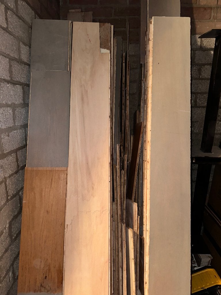 Parketvloer +- 50m2, Ophalen, Gebruikt