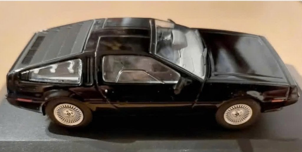 DMC Delorean 1981 zwart schaal 1/43 American cars # 123, Verzenden, Nieuw, Auto, Overige merken