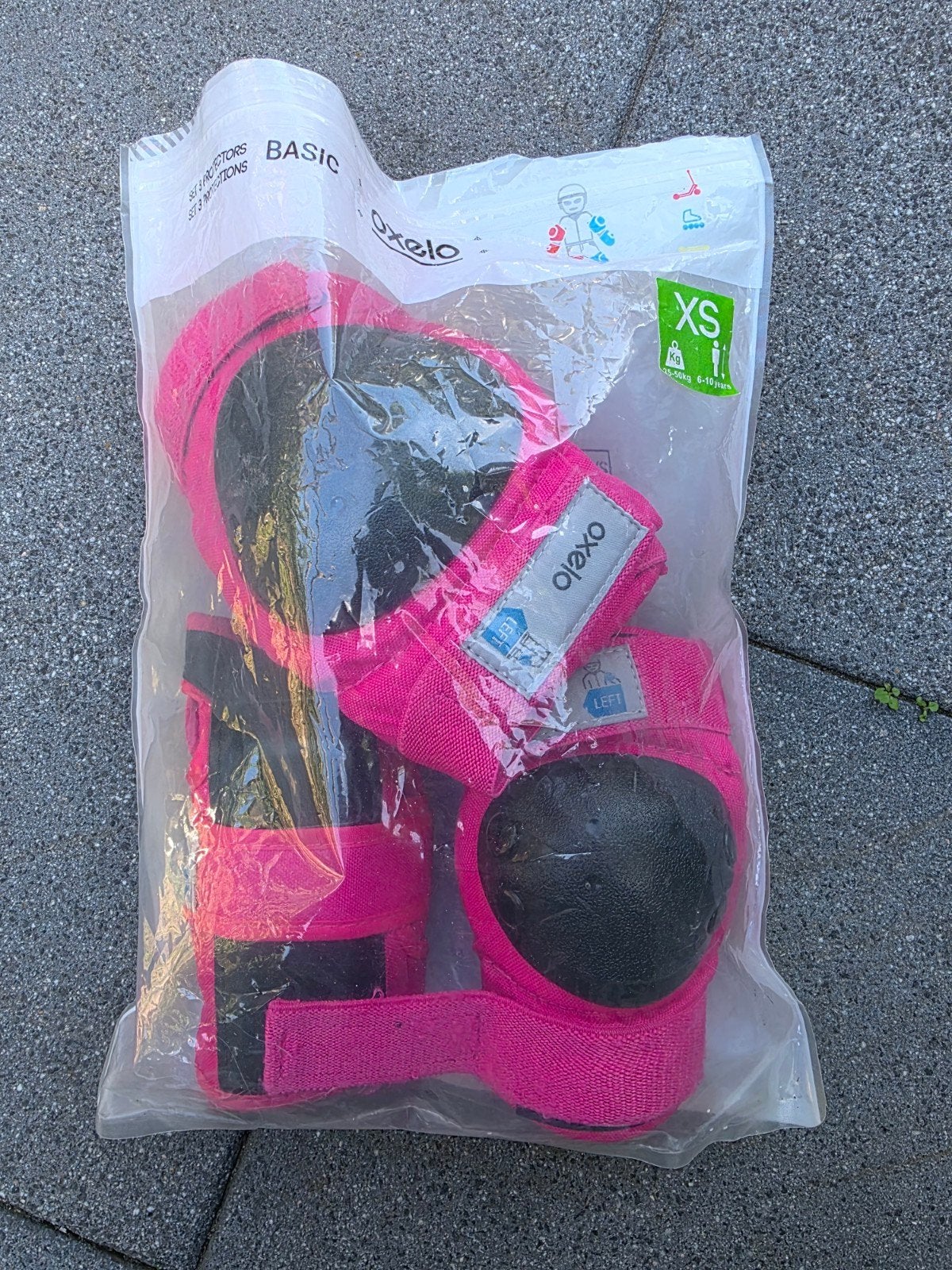 Oxelo roze beschermset XS (kniën, ellebogen, polsen), Overige merken, Kinderen, Ophalen of Verzenden, Zo goed als nieuw