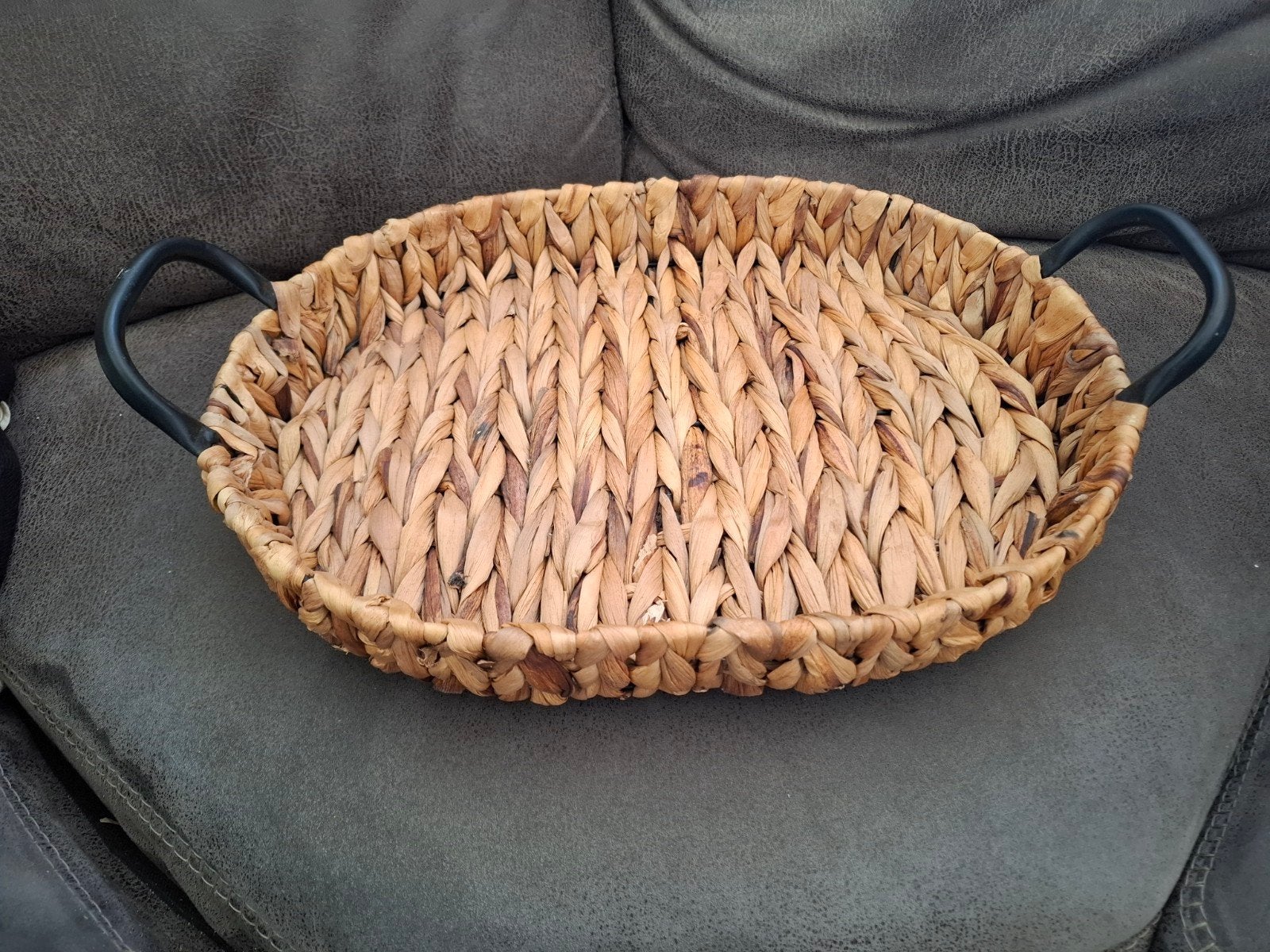 Leuk dienblad, Ophalen, Rond, Hout
