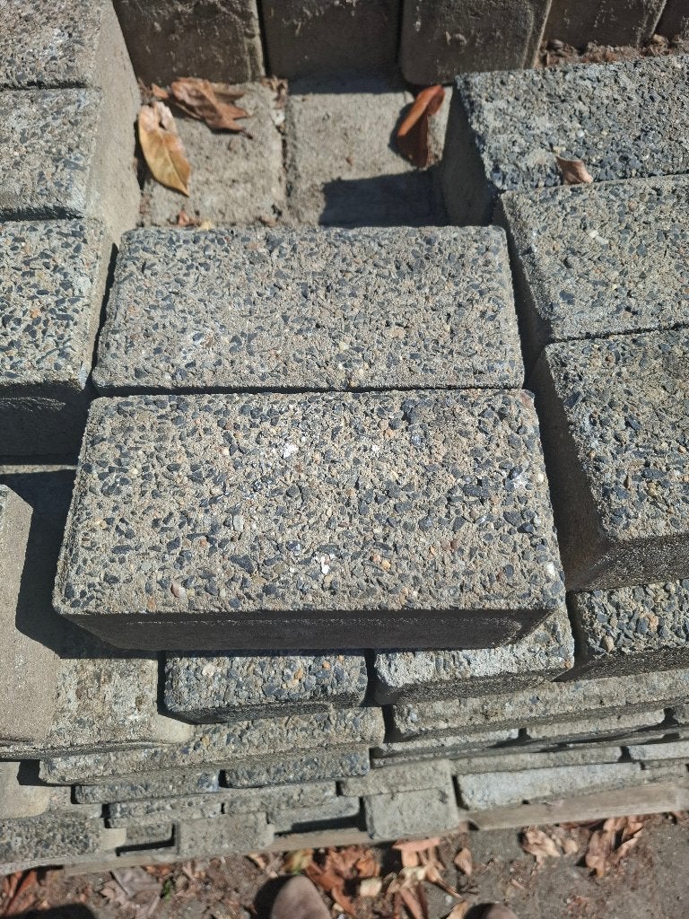 Beton klinkers, bestrating, gratis, Ophalen, Gebruikt, Klinkers, 10 m² of meer