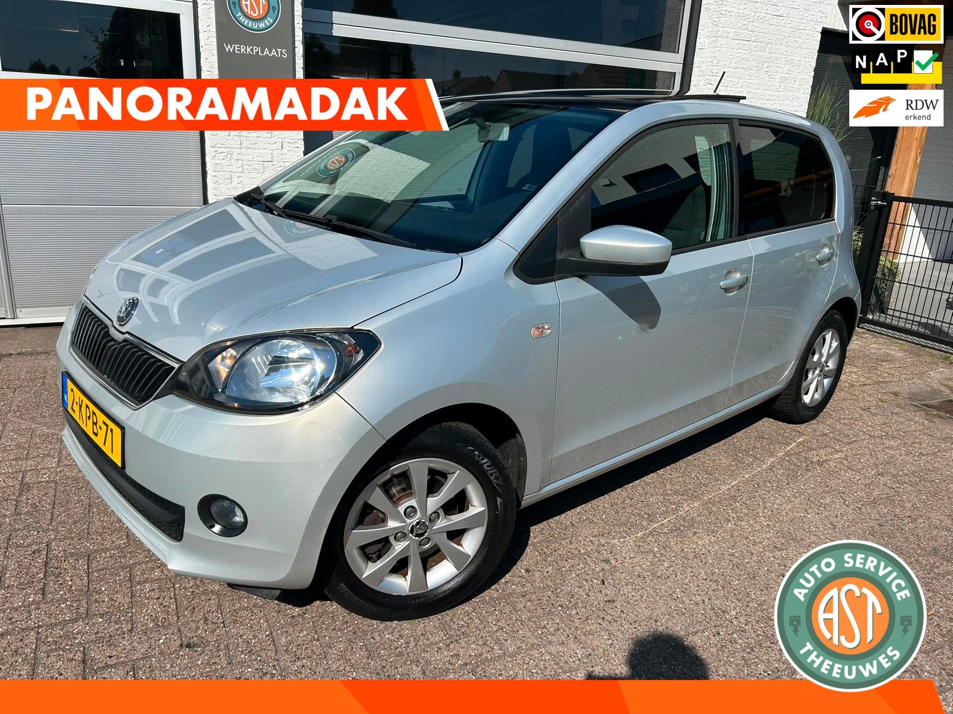 Skoda Citigo 1.0 Greentech Arctic Air PANO|PDC|CRUISE|AIRCO|, Voorwielaandrijving, Euro 5, Stof, Gebruikt