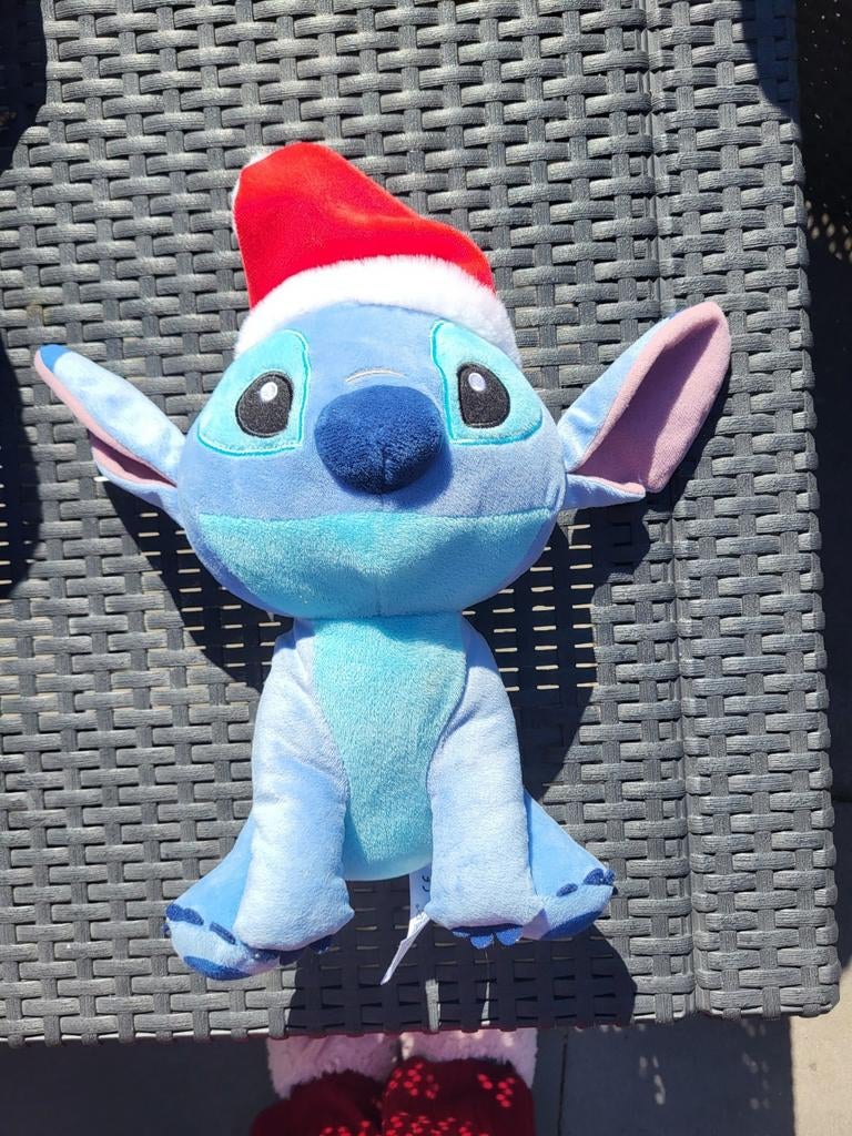 Leuke Kerst Editie Stitch Knuffel, Disney, Disney, Overige typen, Blauw