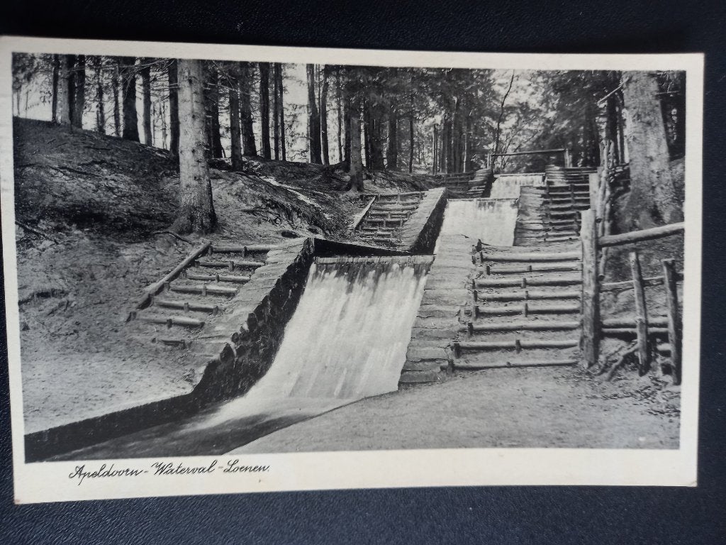 Apeldoorn-Watervalval Loenen 1939, Ophalen of Verzenden, Voor 1920, Gelopen, Gelderland