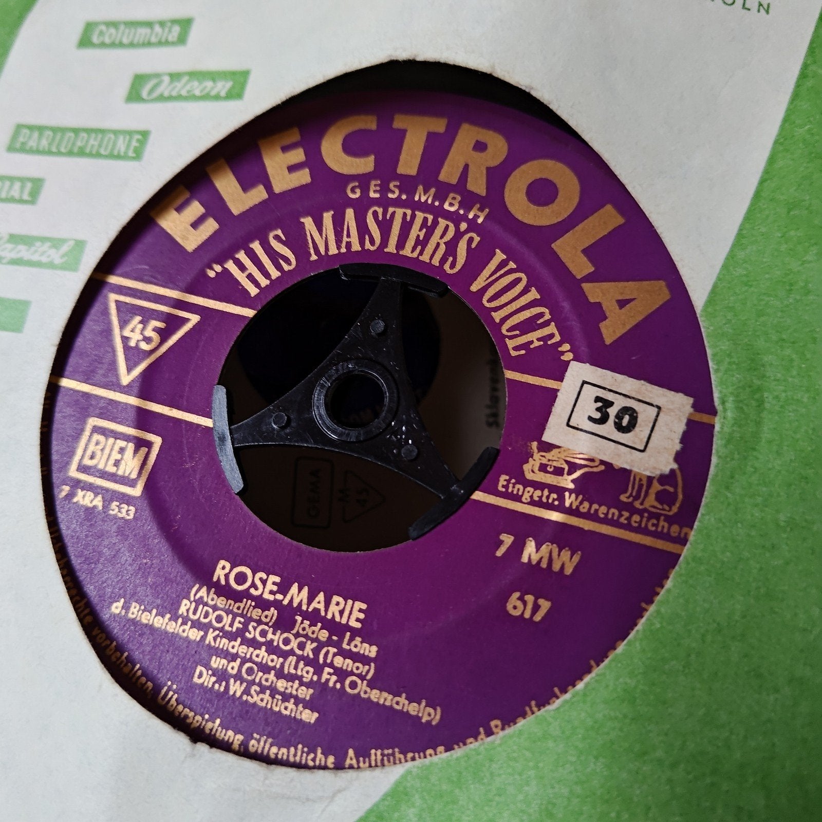 Rudolf Schock - Rose Weiss - Rose Rot  Rose-Marie (Vinyl), Gebruikt, 7 inch, EP, Schlager