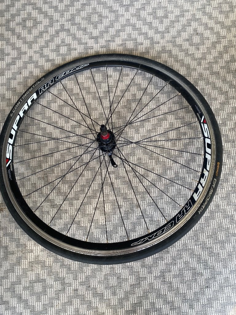 Racefiets wielset supra RA Comp met nog zeer goede banden, Overige merken, 28 inch, Velgrem, Aluminium