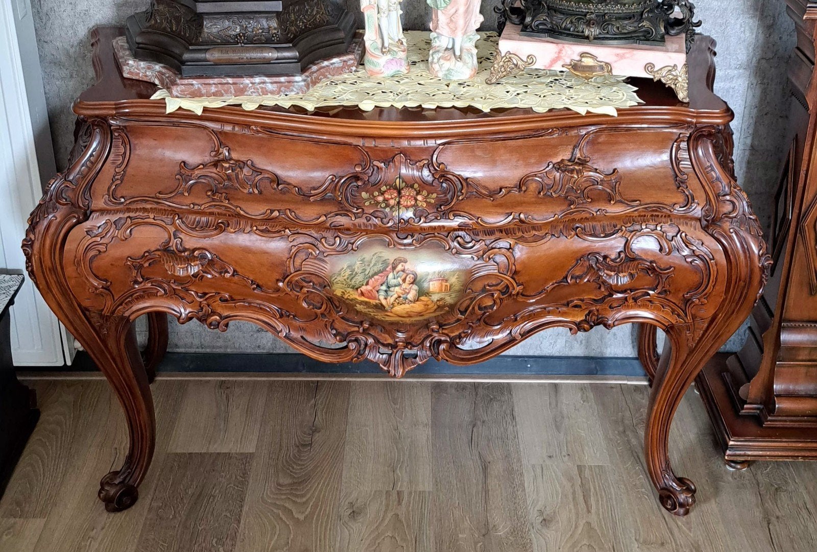 Barok Commode met beschildering, Antiek en Kunst, Antiek | Meubels | Kasten, Ophalen