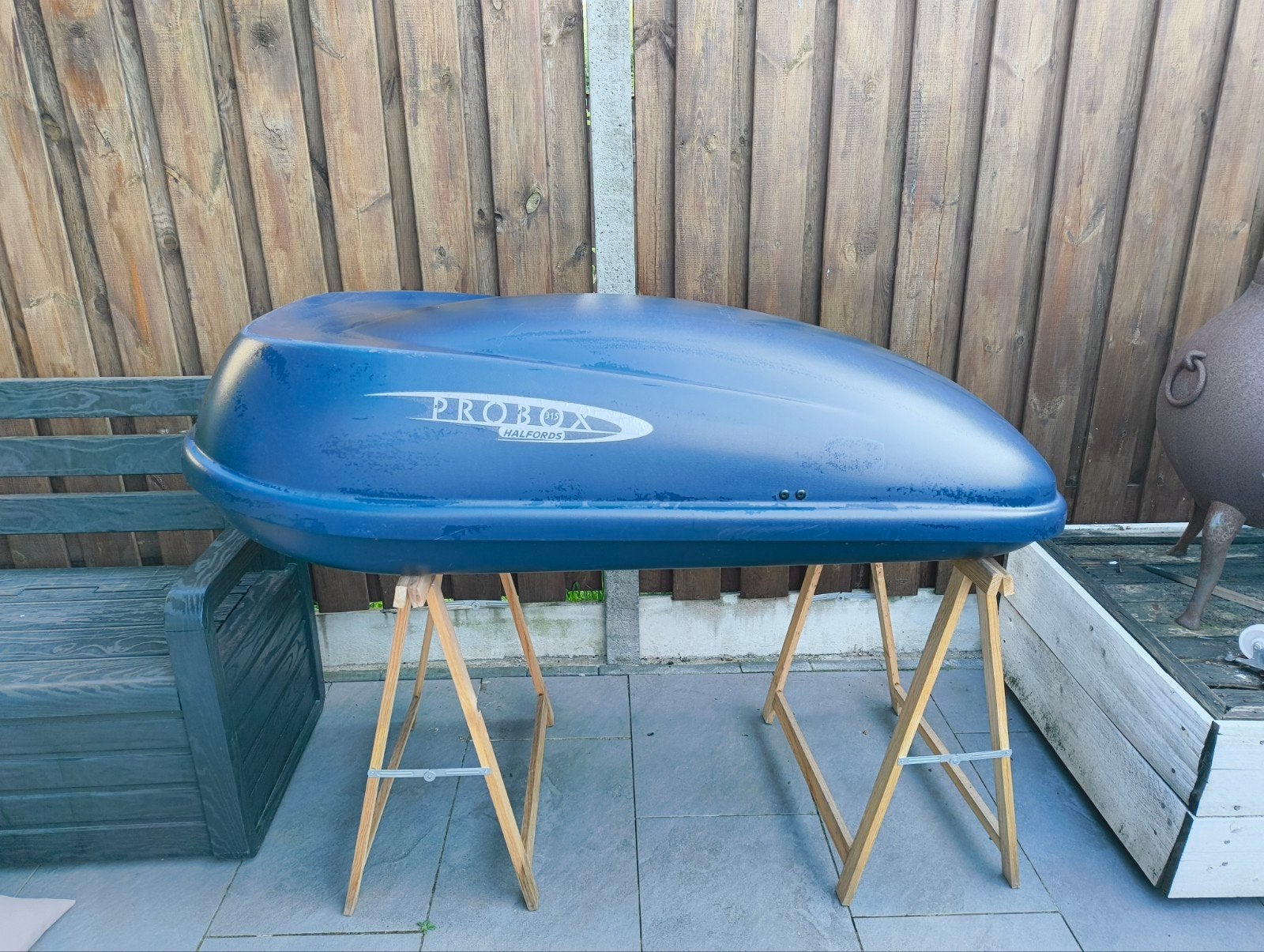 probox halfords 315 dakkoffer, Auto diversen, Ophalen, Gebruikt