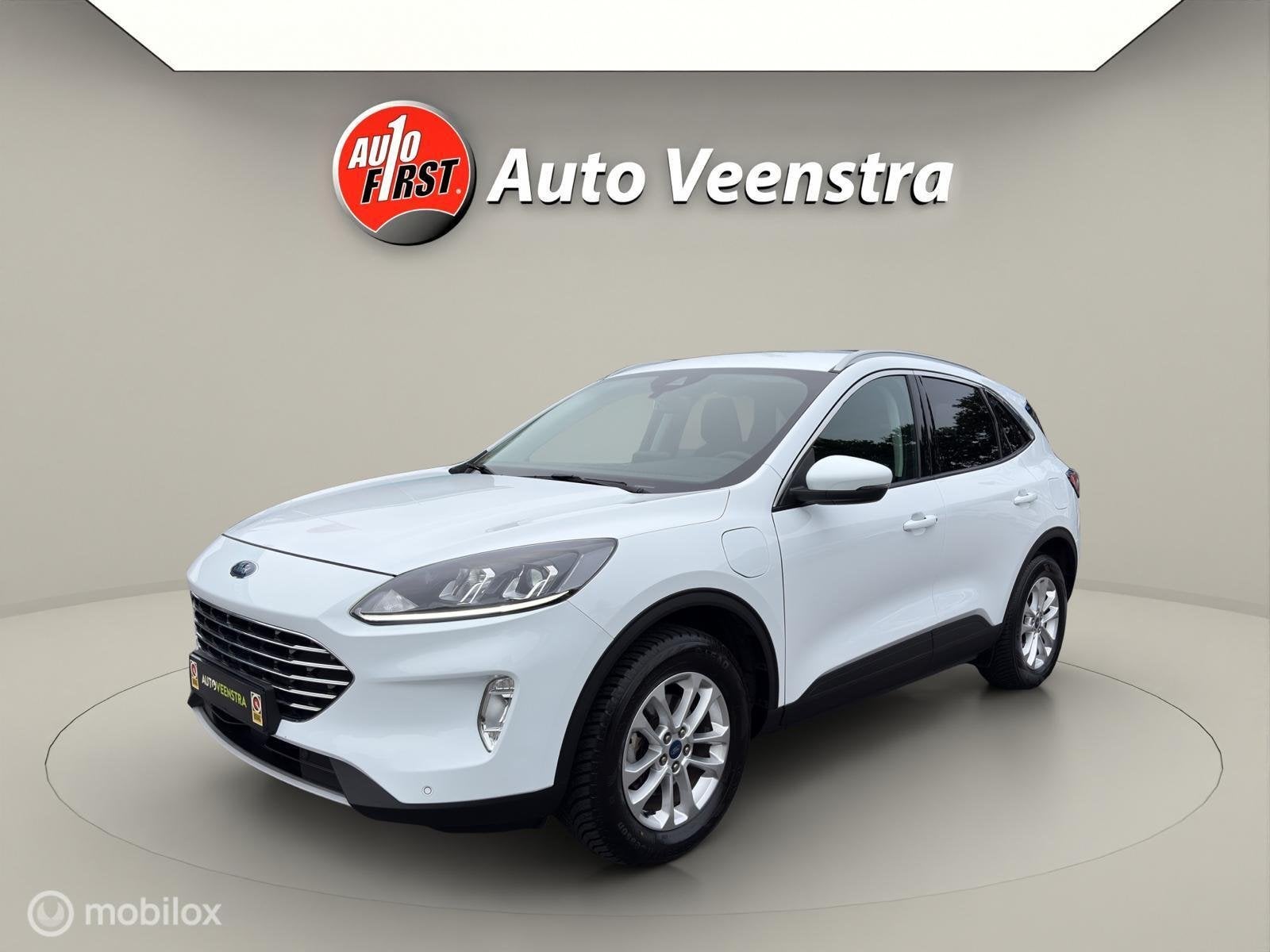 Ford Kuga 2.5 PHEV Titanium|STOEL/STUUR.VERW|CARPLAY|CAM|PDC, Auto's, Stof, Gebruikt, Zwart, 4 cilinders