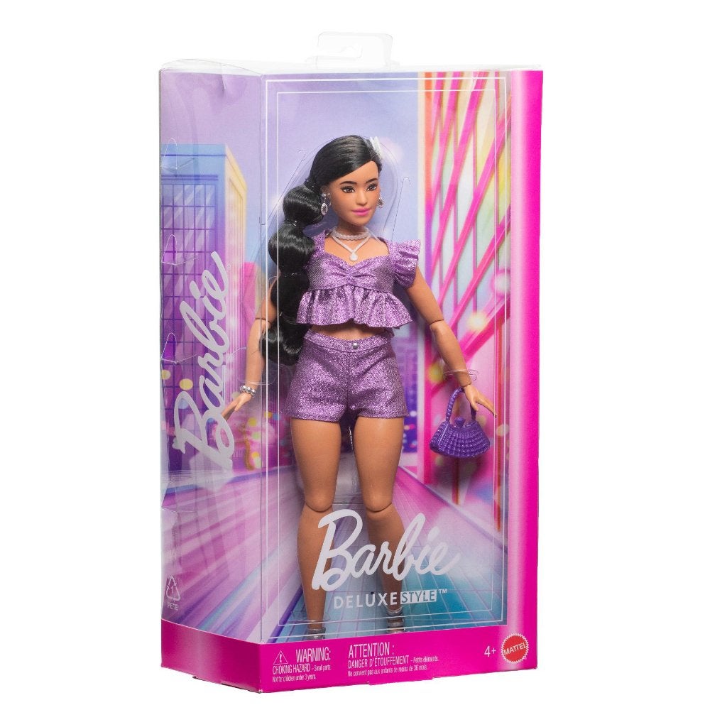 Barbie: Deluxe Style Pop: Metallic Paars, Kinderen en Baby's, Barbie, ., Nieuw, Ophalen of Verzenden