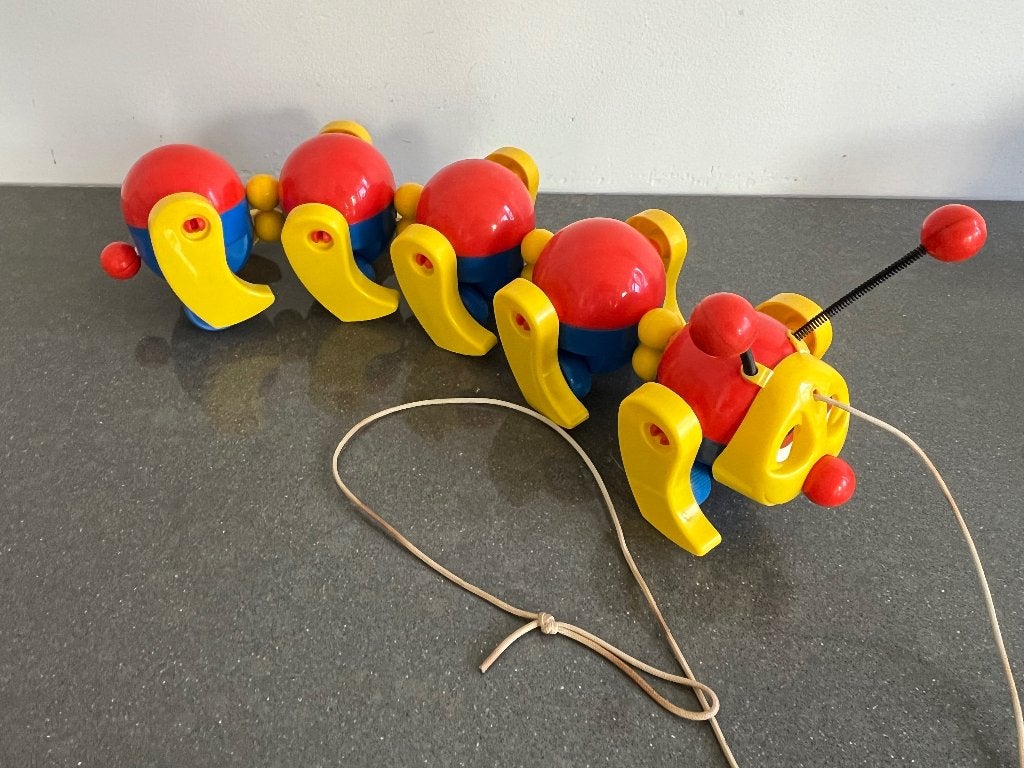 Grappige trek-rups (Kiddycraft England), Ophalen of Verzenden, Zo goed als nieuw, Jongen of Meisje