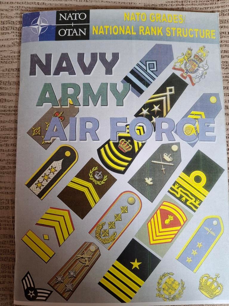 Boekje NATO rangen, Ophalen of Verzenden, Landmacht, Nederland, Boek of Tijdschrift