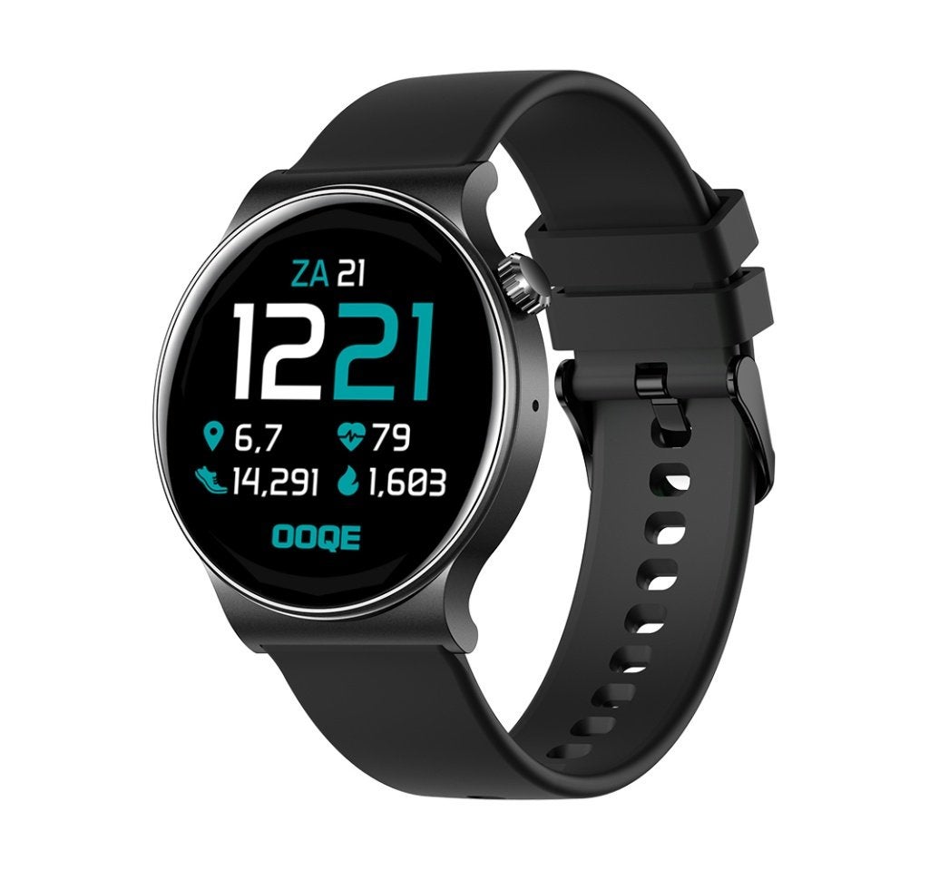 Smartwatch OOQE Watch CS Pro - 43mm - NIEUW, Stappen, Zwart, Nieuw, Ophalen of Verzenden