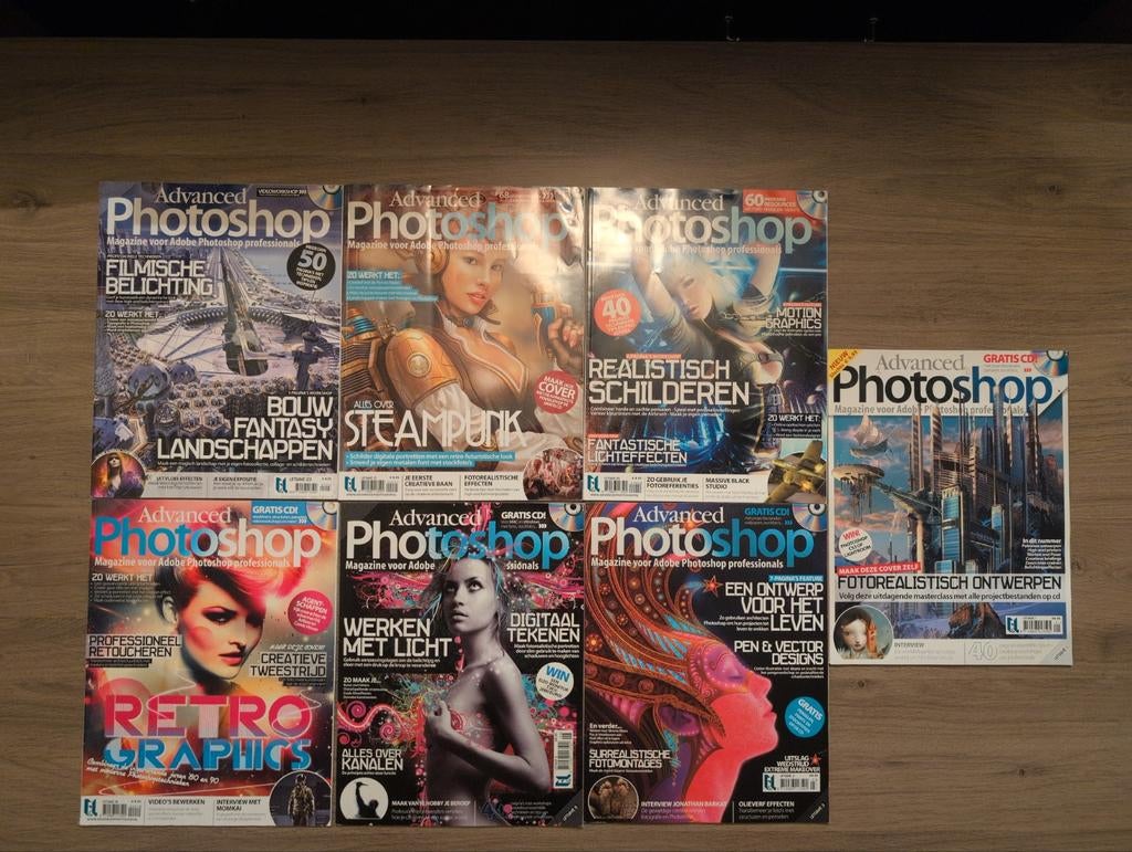 Advanced Photoshop Tijdschriften Collectie (7 stuks), Boeken, Tijdschriften en Kranten, Ophalen of Verzenden, Gelezen, Overige typen