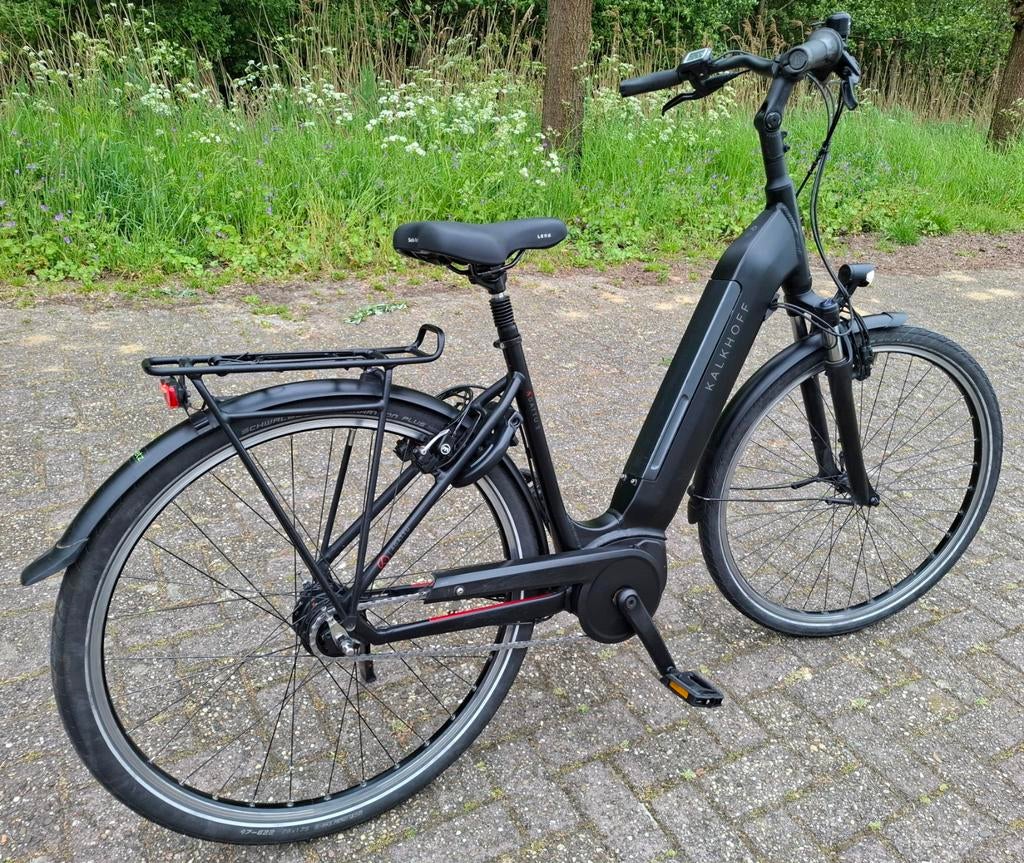 Nette elektrische Kalkhoff damesfiets, Bosch middenmotor ✅️, Ophalen, Versnellingen, Gazelle, 53 tot 56 cm