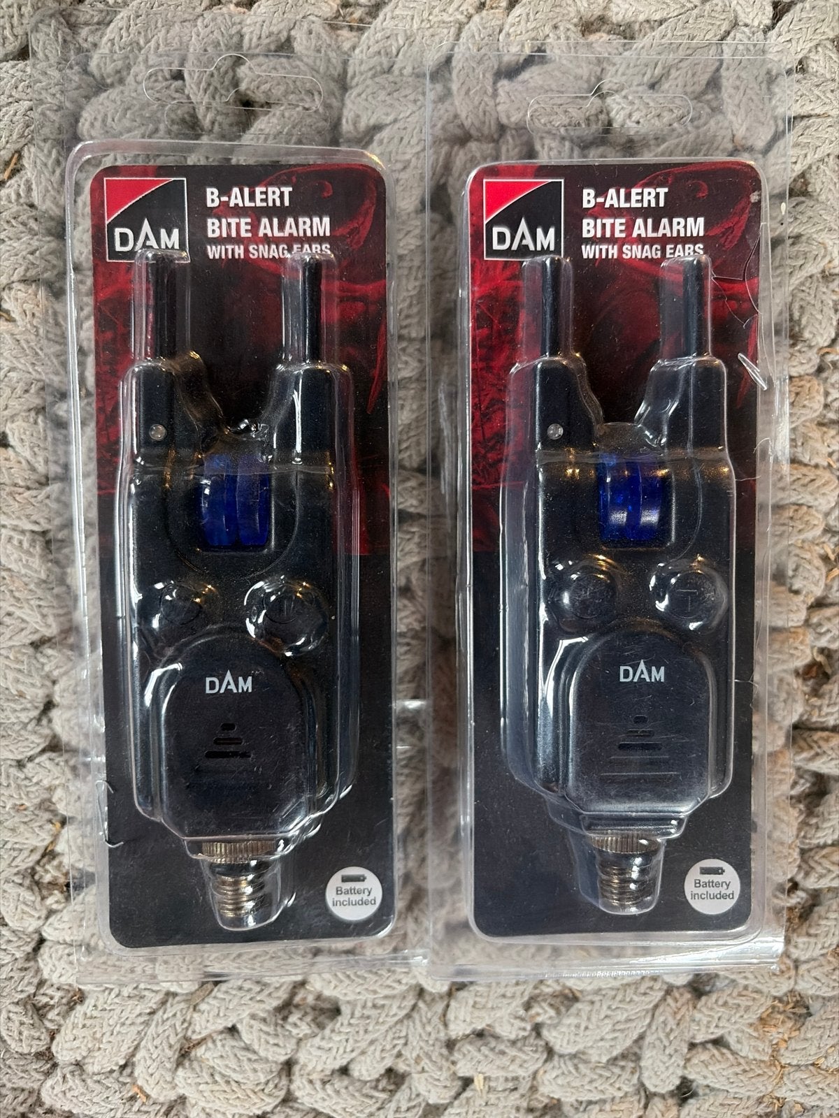 DAM B-Alert Bite Alarm met Snag Ears (2 stuks), Watersport en Boten, Hengelsport | Karpervissen, Ophalen of Verzenden, Nieuw, Overige typen