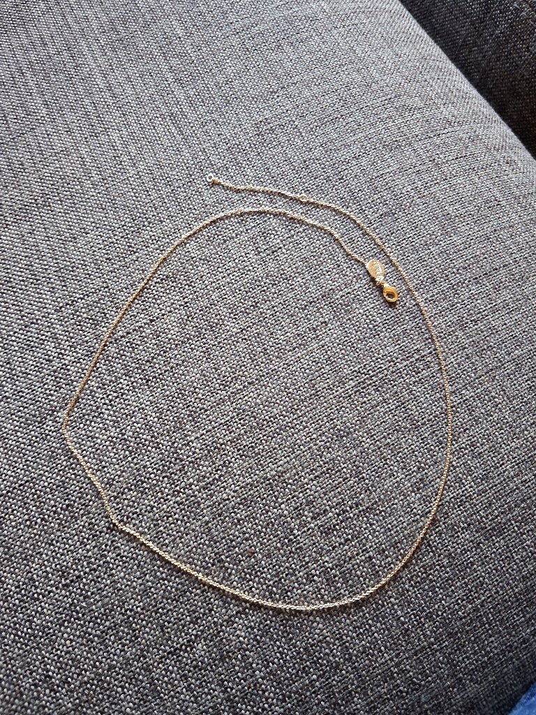 goudkleurige ketting 55 cm lang, Sieraden, Tassen en Uiterlijk, Kettingen, Ophalen, Nieuw, Goud, Zilver