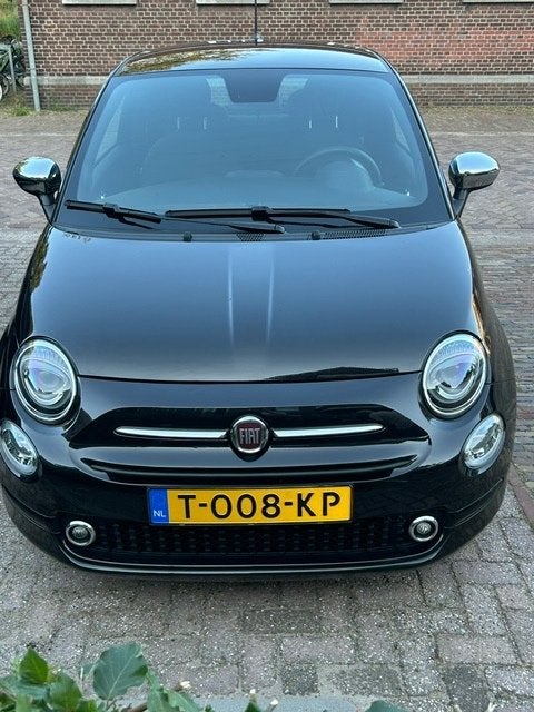 Fiat 500 Hybrid | 1e eigenaar | Zeer nette, complete auto, Auto's, Fiat, Voorwielaandrijving, Stof, 40 €/maand, Zwart