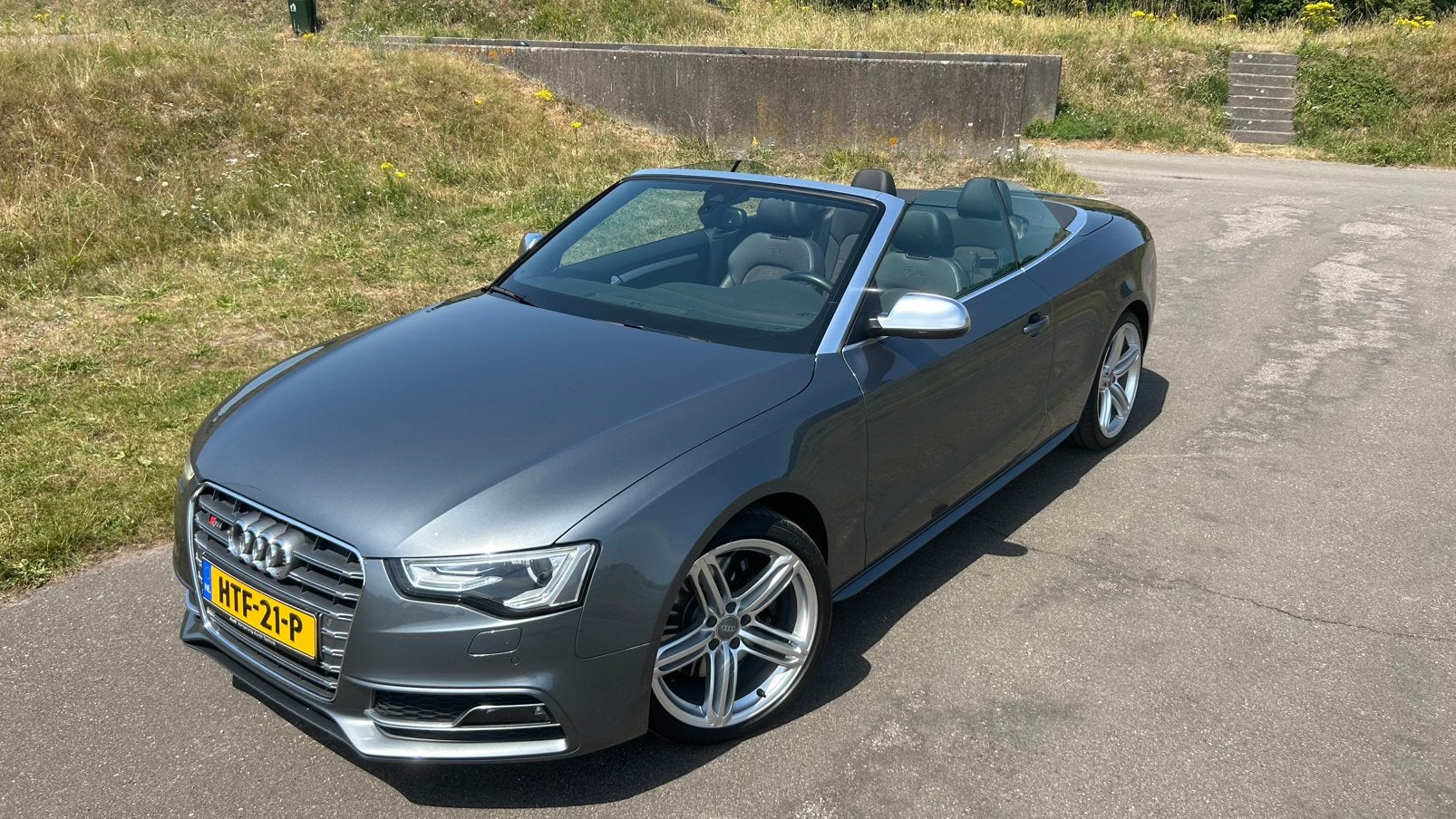 Audi S5 Cabrio, 2e EIG, VOL AUDI dealer ond, TOP AUTO, Automaat, Zwart, 2995 cc, Cabriolet