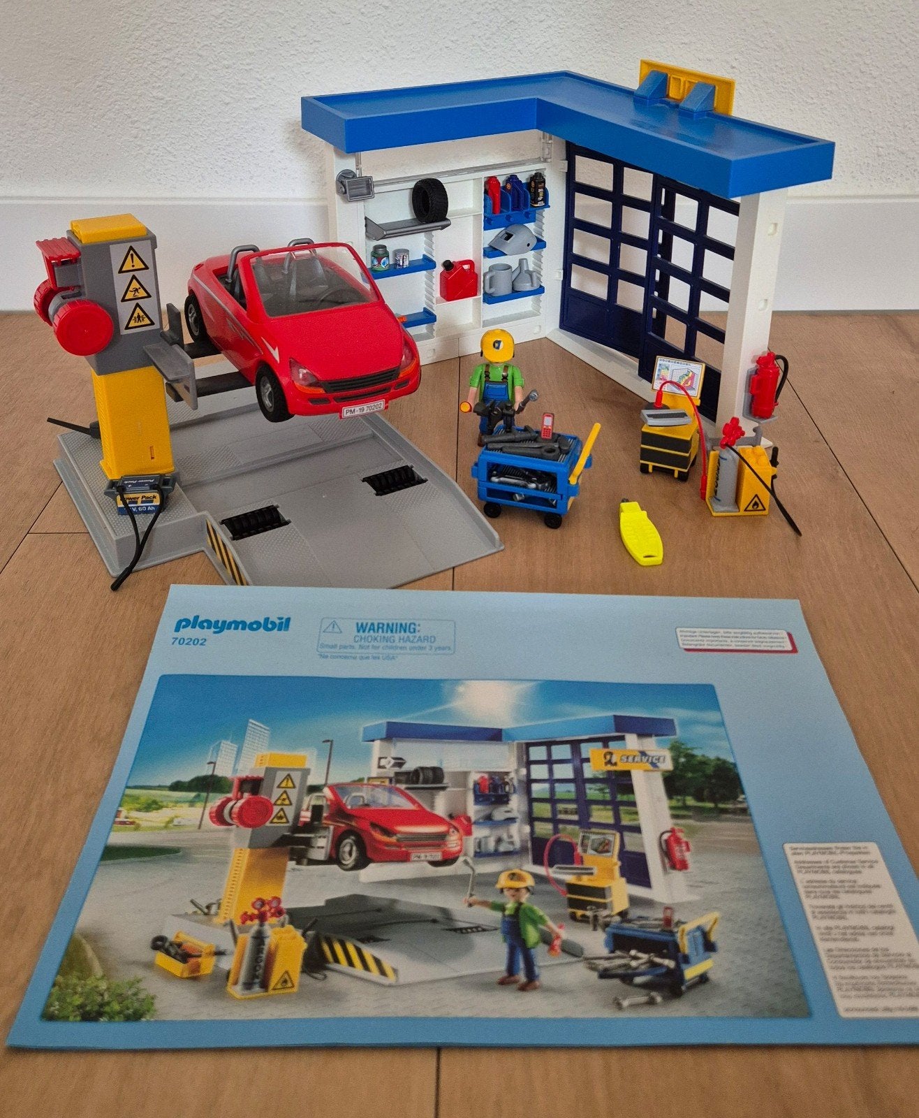 Playmobil City Life autogarage 70202, Ophalen, Gebouw, Complete set, Zo goed als nieuw