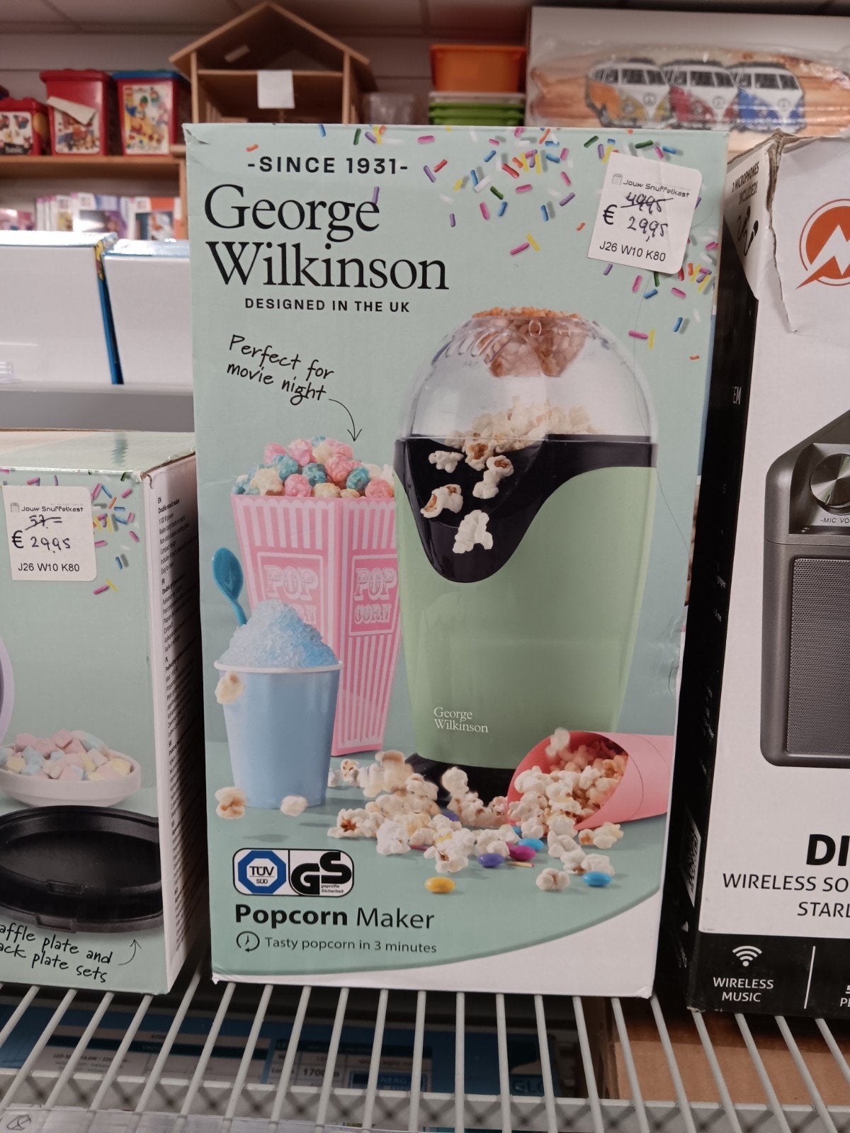 George Wilkinson Popcorn Maker - Perfect voor filmavond, Witgoed en Apparatuur, Onbekend, Nieuw, Ophalen of Verzenden, Onbekend