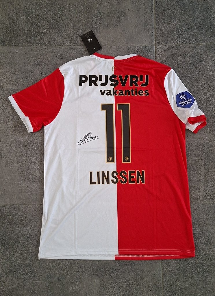 Shirt met originele handtekening; Bryan Linssen # Feyenoord, Verzenden, Nieuw, Feyenoord, Shirt