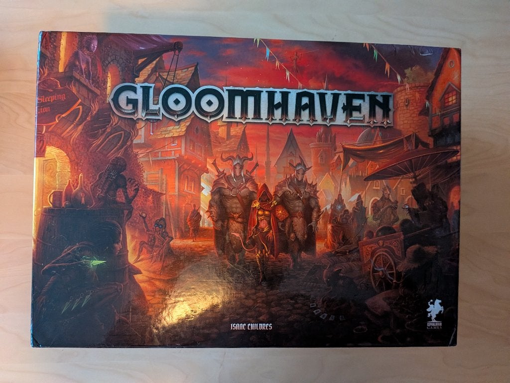 Bordspel: Gloomhaven 1st ed., Een of twee spelers, Ophalen of Verzenden, Zo goed als nieuw, Cephalofair Games