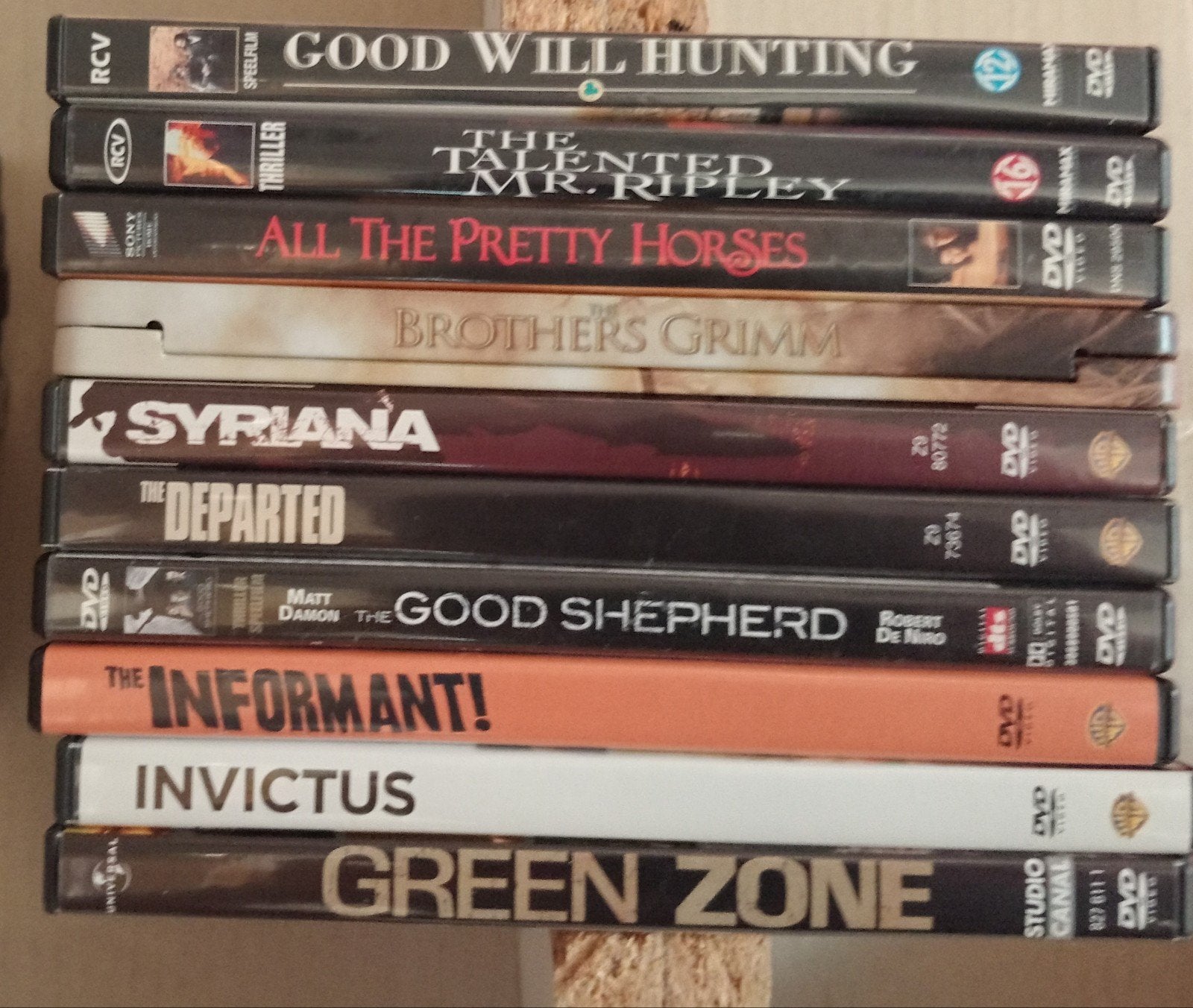 10  dvd's van Matt Damon (2), Vanaf 12 jaar, Ophalen, Zo goed als nieuw, Overige gebieden