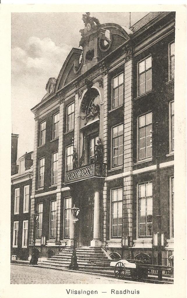 Vlissingen, Raadhuis, Ophalen of Verzenden, 1920 tot 1940, Gelopen, Zeeland